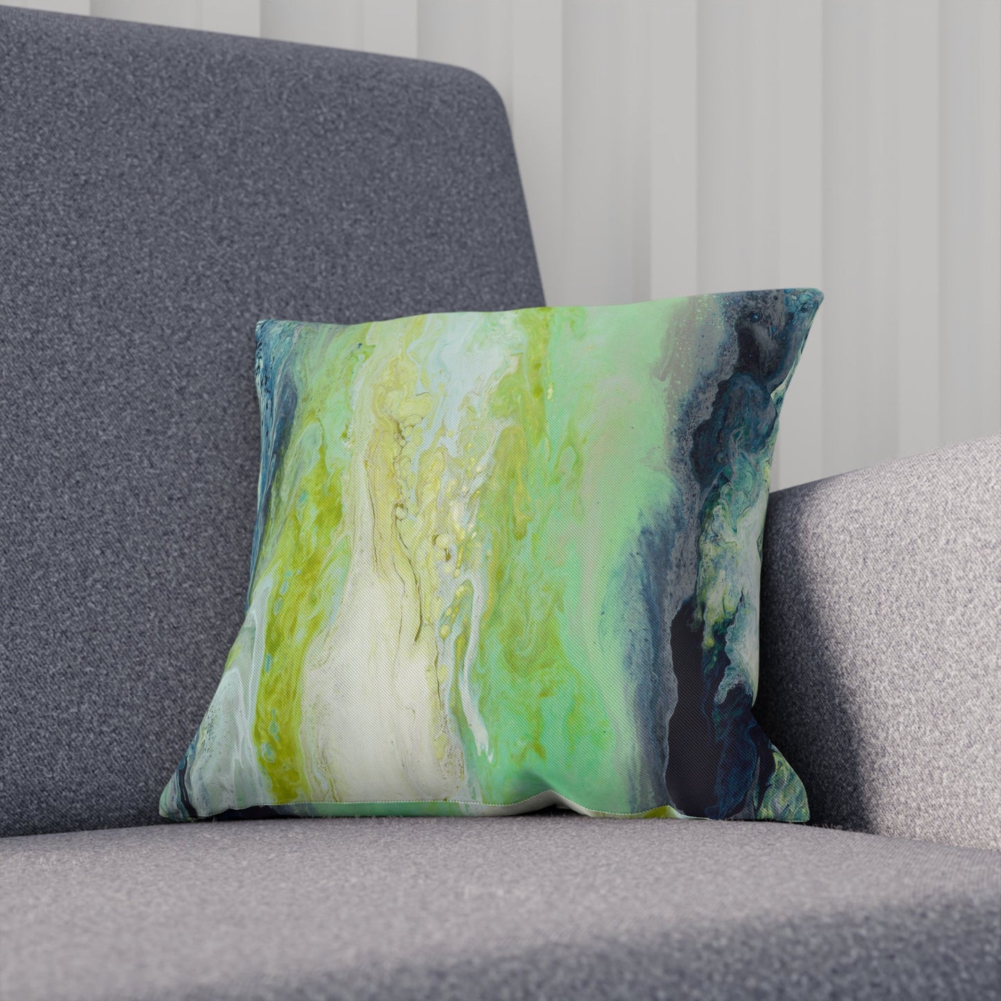 'Rainy Day Sunshine' - Faux Suede Pillow