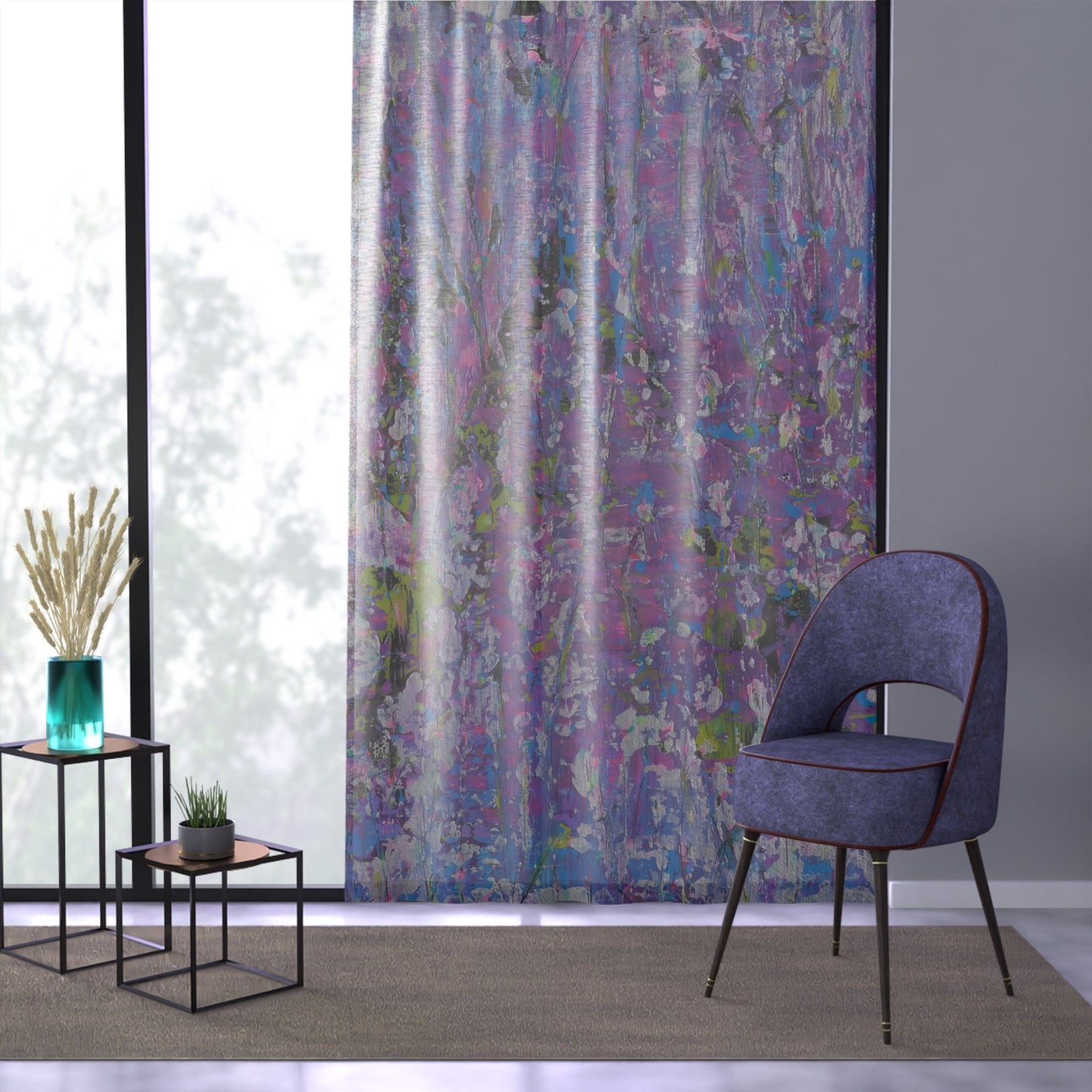 'Meadow Sunrise' - Sheer Curtain
