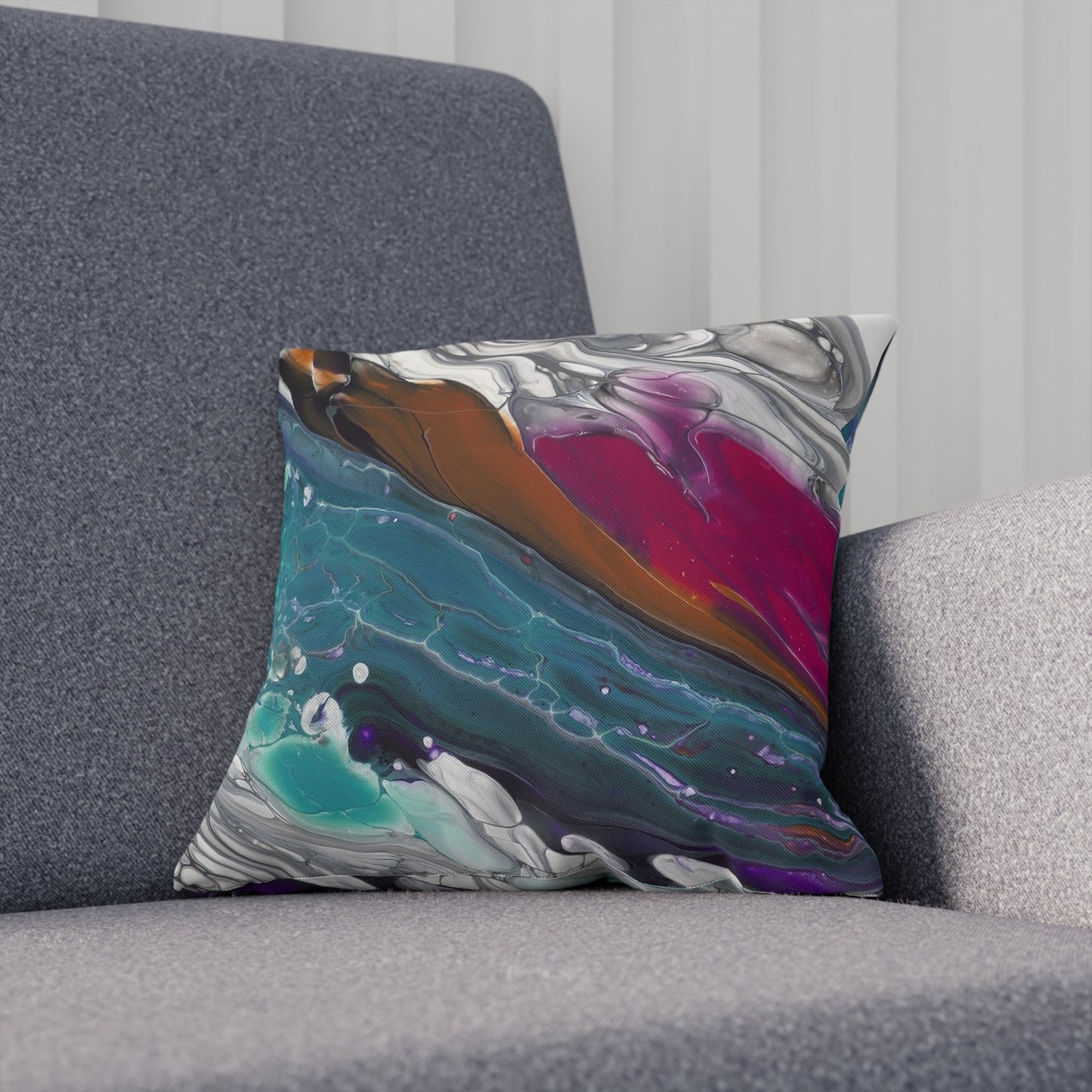 Against The Current - Faux Suede Pillow